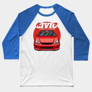 Civic Crew (red) Baseball T-Shirt